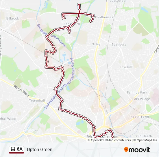 6A Bus Line Map