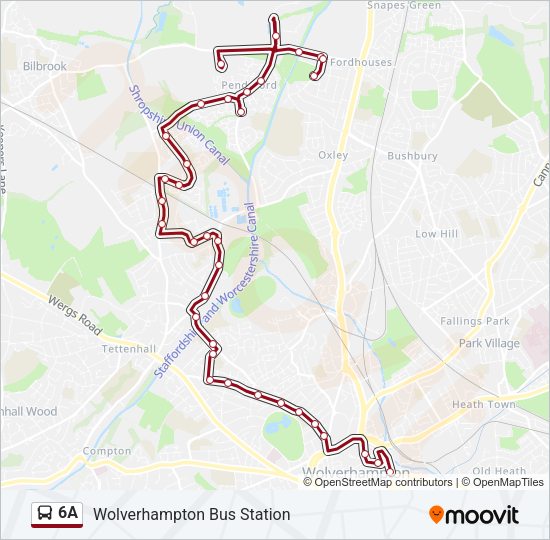 6A Bus Line Map