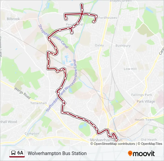 6A Bus Line Map