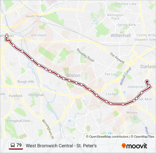 79 Bus Line Map