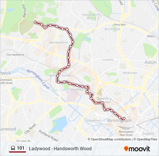 101 bus Line Map