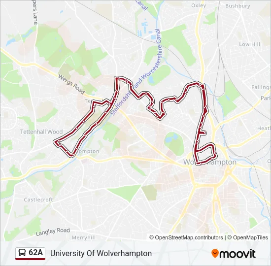 62A Bus Line Map