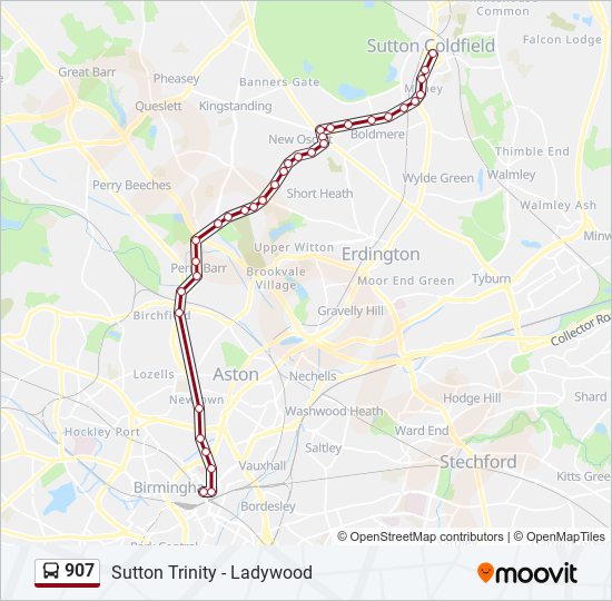 907 Route Schedules Stops Maps Birmingham Updated 