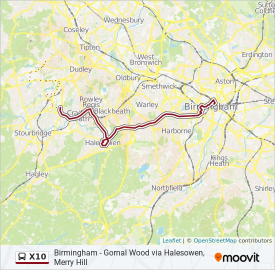 x10-route-schedules-stops-maps-birmingham