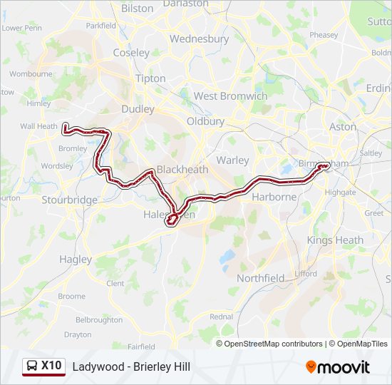 X10 bus Line Map