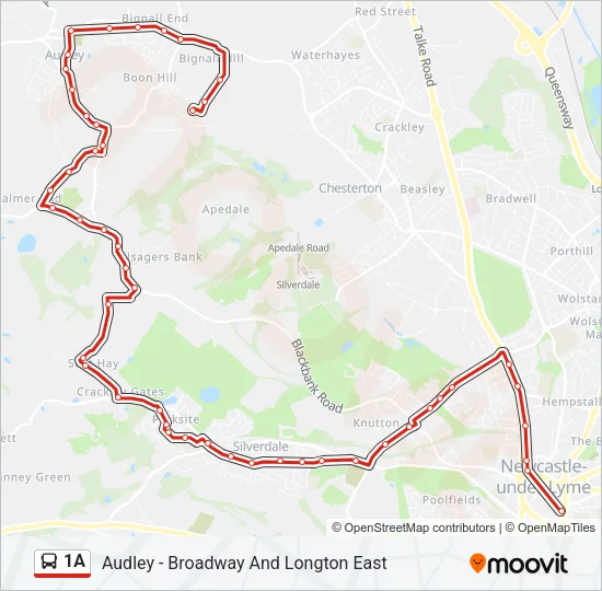 1A Bus Line Map