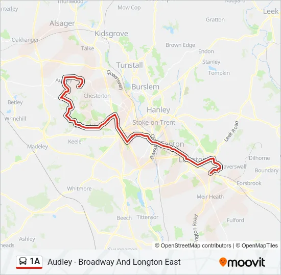 1A Bus Line Map