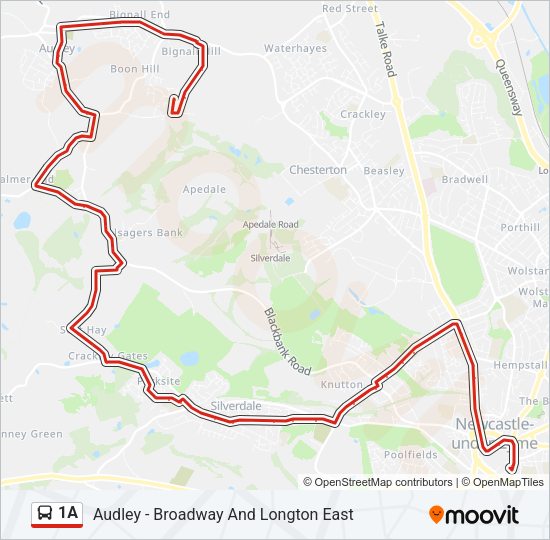 1A Bus Line Map