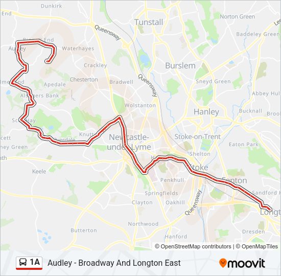 1A Bus Line Map