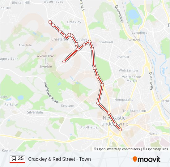 35 Bus Line Map