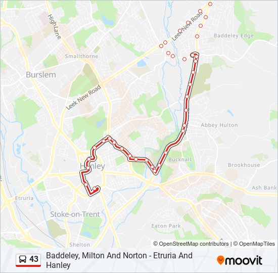 Bus 43 Route Map 43 Route: Schedules, Stops & Maps - Milton (Updated)