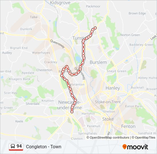 94 Bus Line Map