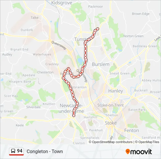 94 Bus Line Map