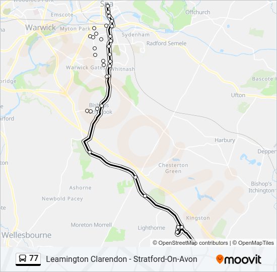 77 bus Line Map