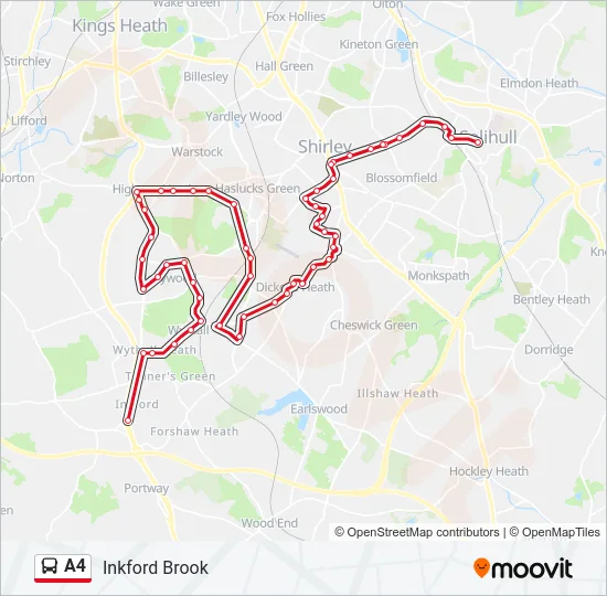 A4 Bus Line Map