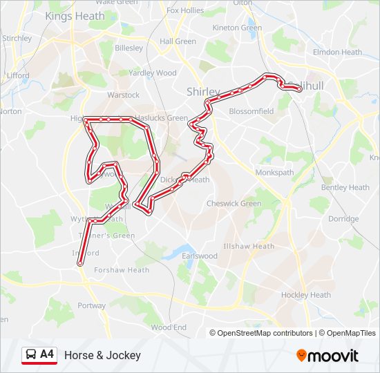 A4 Bus Line Map