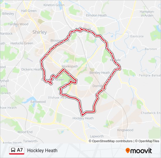 A7 Bus Line Map