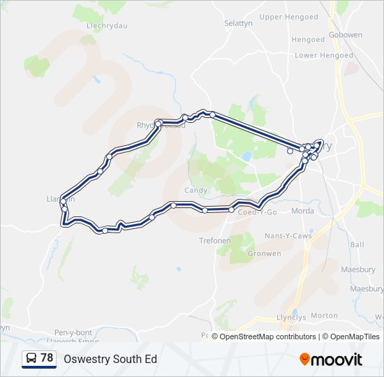 78 Bus Line Map