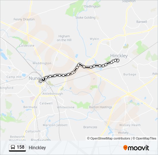 158 Route: Schedules, Stops & Maps - Hinckley (Updated)