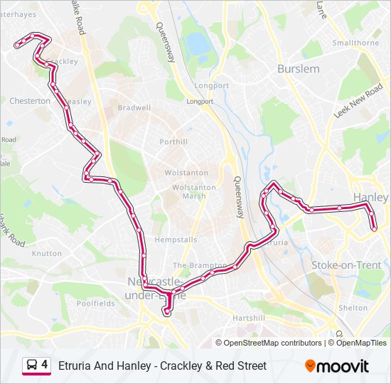 4 bus Line Map