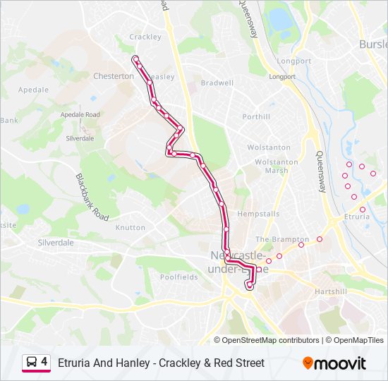 4 bus Line Map