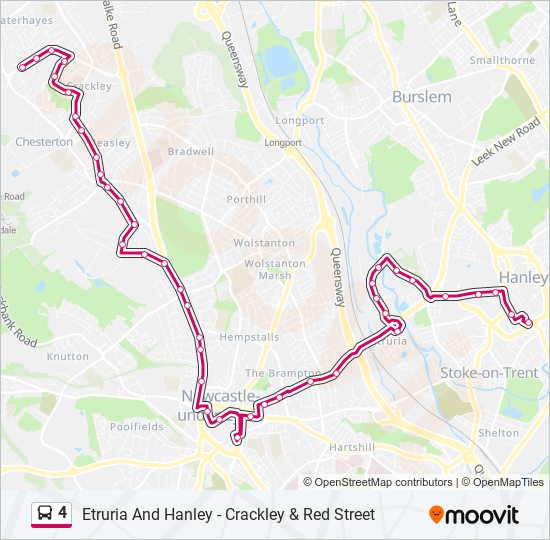 4 Bus Line Map