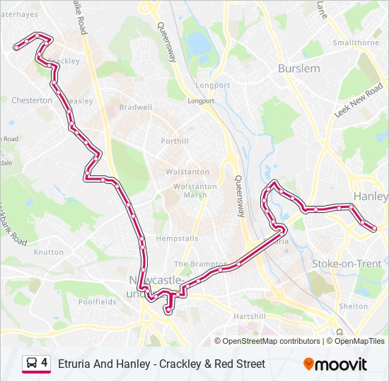 4 bus Line Map