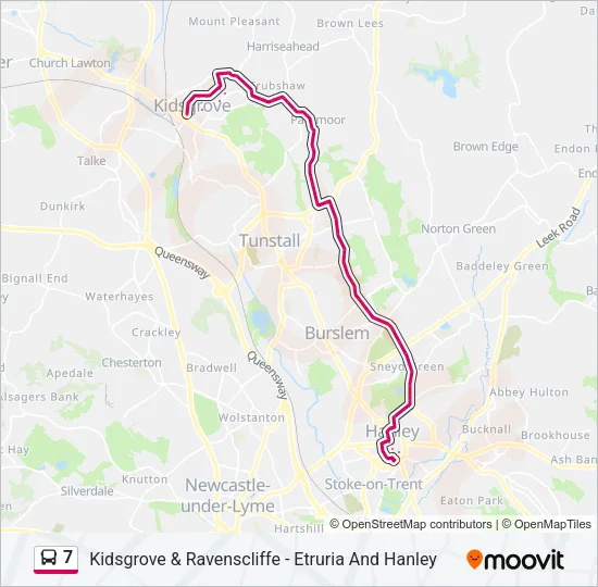 7 Bus Line Map