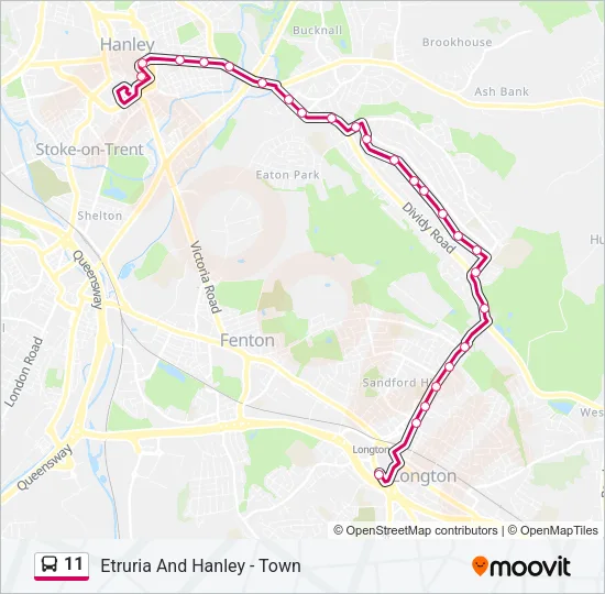 11 Bus Line Map