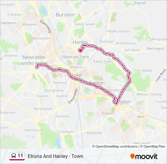 11 Bus Line Map