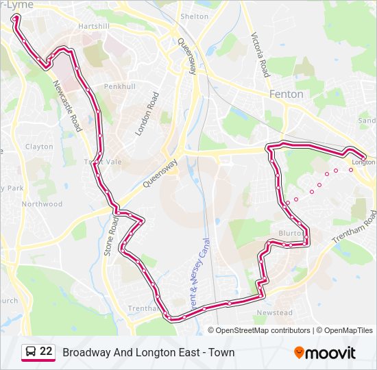 22 Bus Line Map