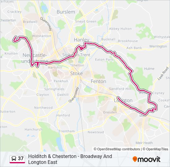 37 Bus Line Map