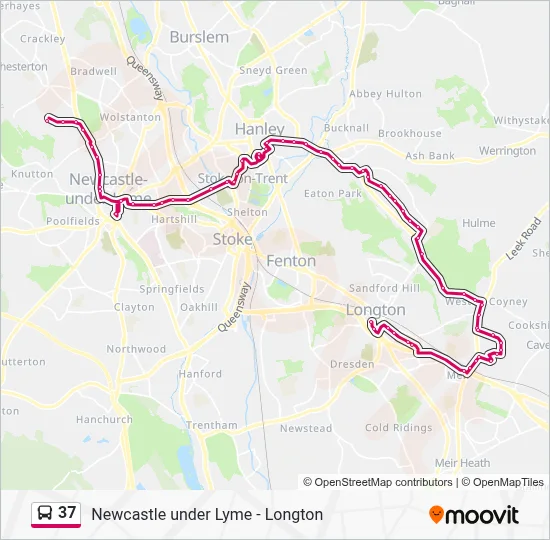 37 Route: Schedules, Stops & Maps - Longton, the Strand [C] (Updated)