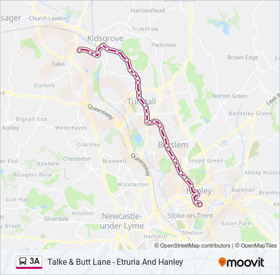 3A bus Line Map