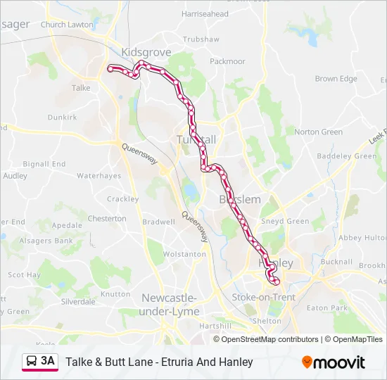 3A Bus Line Map