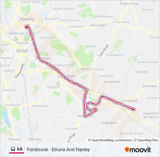6A Bus Line Map