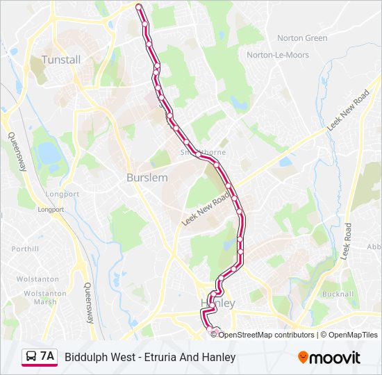 7A Bus Line Map