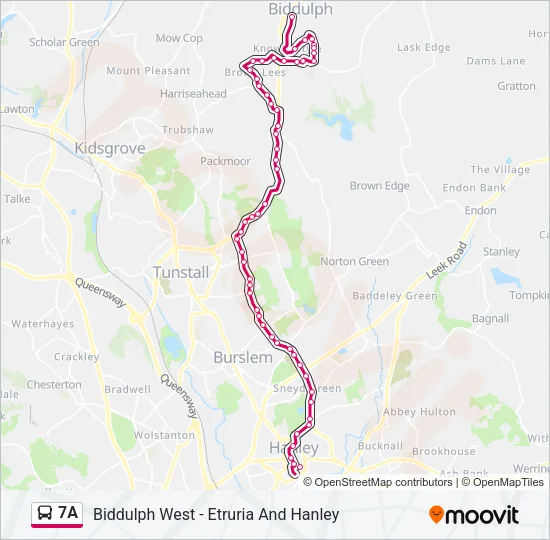 7A Bus Line Map