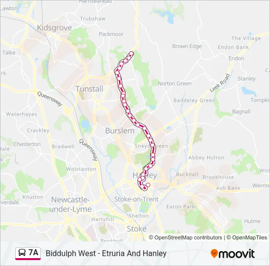 7A Bus Line Map