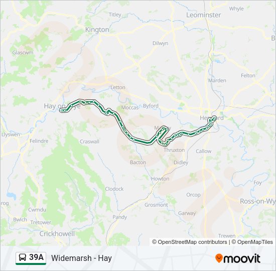 39A Bus Line Map