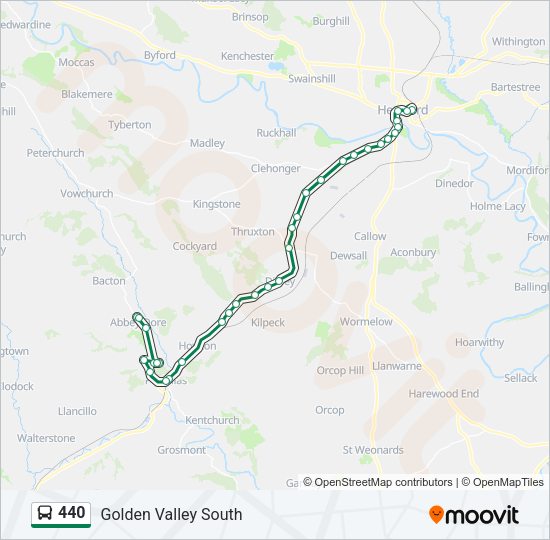 440 Bus Line Map