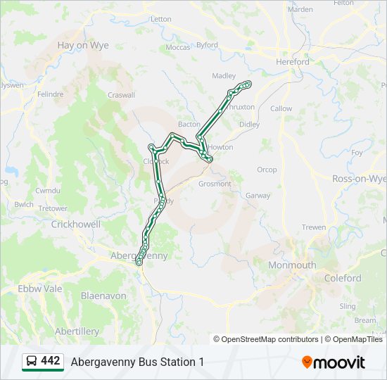 442 Bus Line Map
