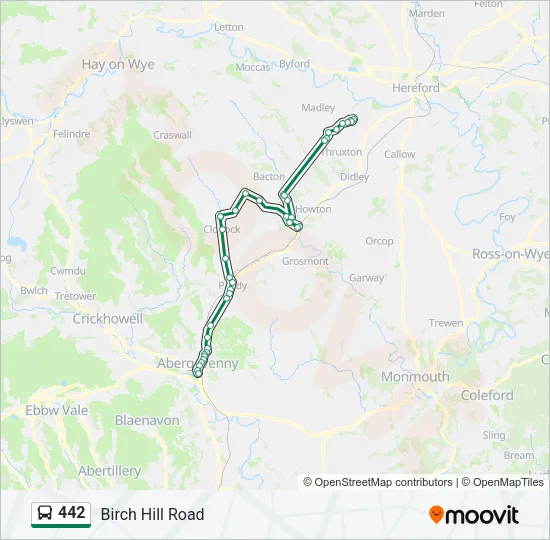 442 Bus Line Map