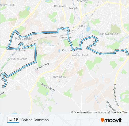 travel west midlands 19 bus route