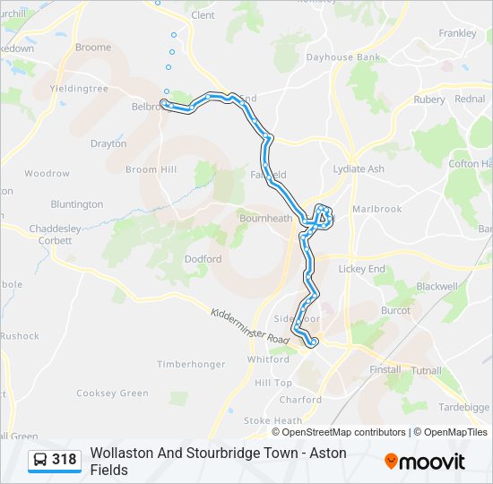 318 Bus Line Map