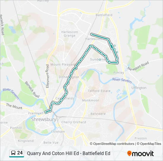 24 Bus Line Map