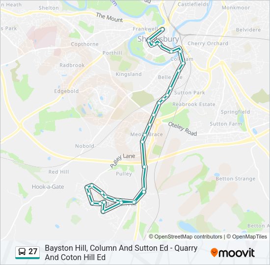 27 Bus Line Map
