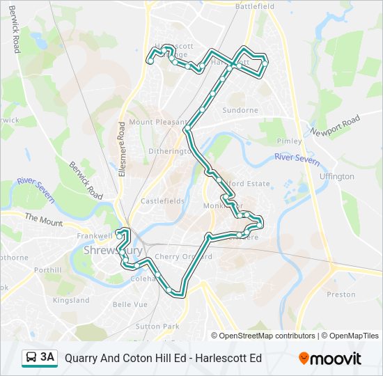 3A Bus Line Map