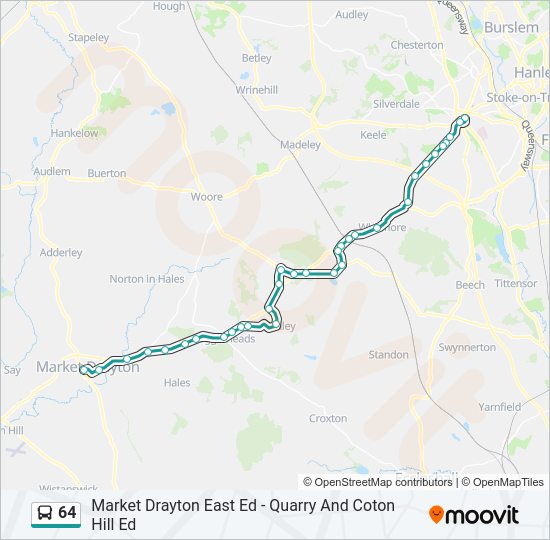 64 Bus Line Map