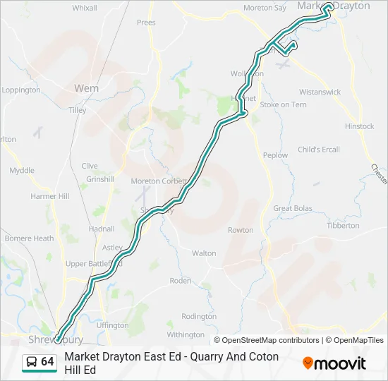 64 Bus Line Map